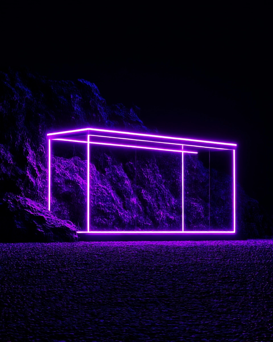 Midjourney SREF 3728 Neon Solitude — sample image 4