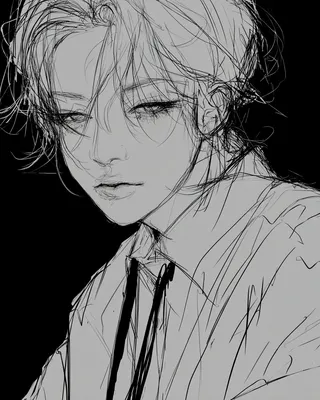 Midjourney SREF 374 Sketched Reverie — Anime Mysterious