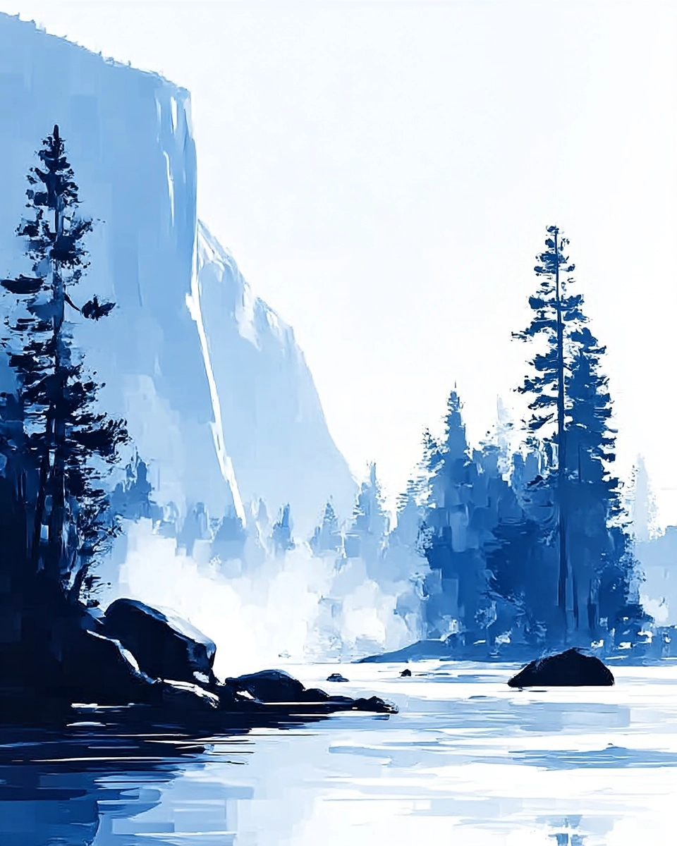 Midjourney SREF 3747 Wilderness Awakening — Minimalist Serene