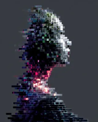Midjourney SREF 377 Pixelated Emergence — sample image 2