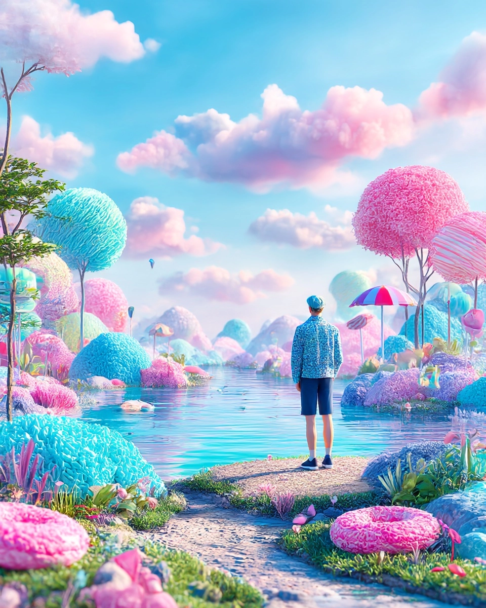 Midjourney SREF 3774 Candy Dream Landscapes — sample image 3