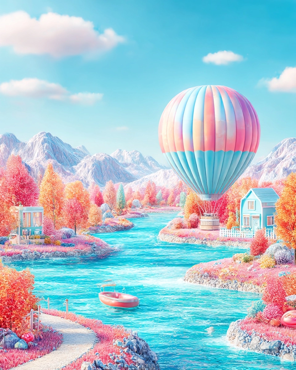 Midjourney SREF 3774 Candy Dream Landscapes — sample image 4