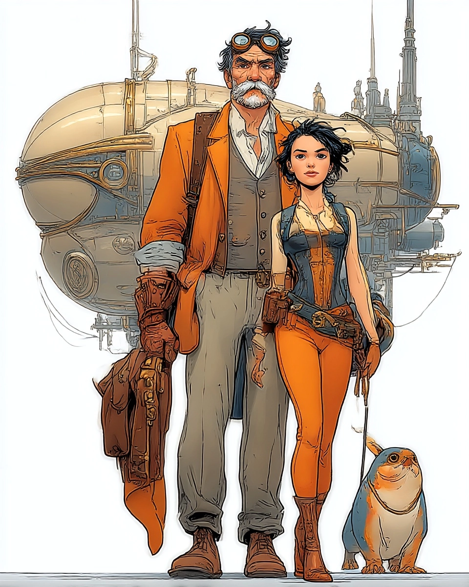 SREF 3825 Steampunk Adventurers