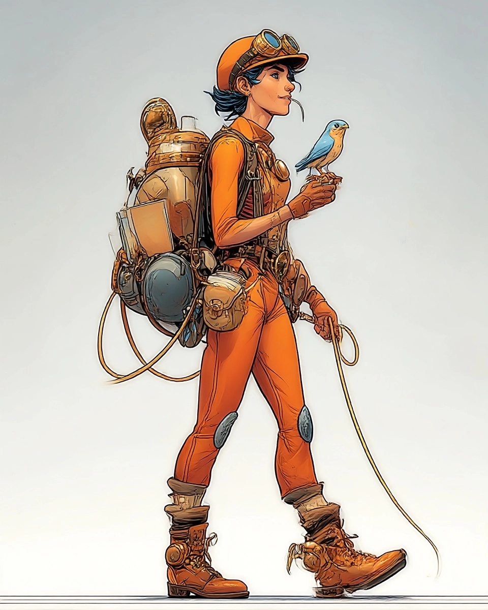 Midjourney SREF 3825 Steampunk Adventurers — sample image 2
