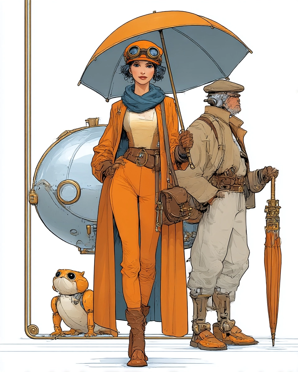 Midjourney SREF 3825 Steampunk Adventurers — sample image 3