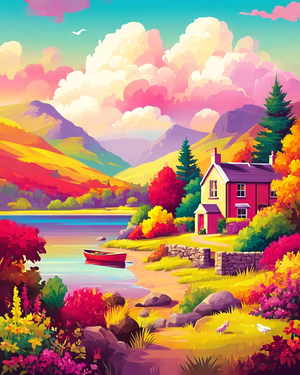 Midjourney SREF 3860 Chromatic Paradise — sample image 3