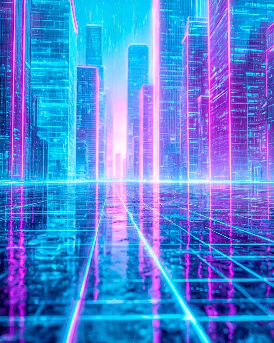 Midjourney SREF 3882 Neon Metropolis — sample image 4