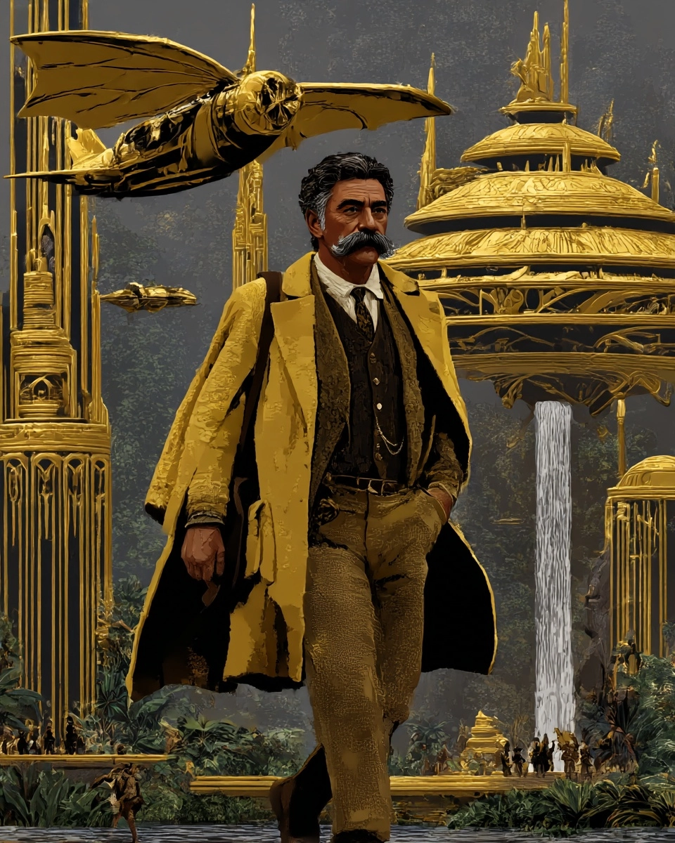 Midjourney SREF 3929 Golden Architect — sample image 3