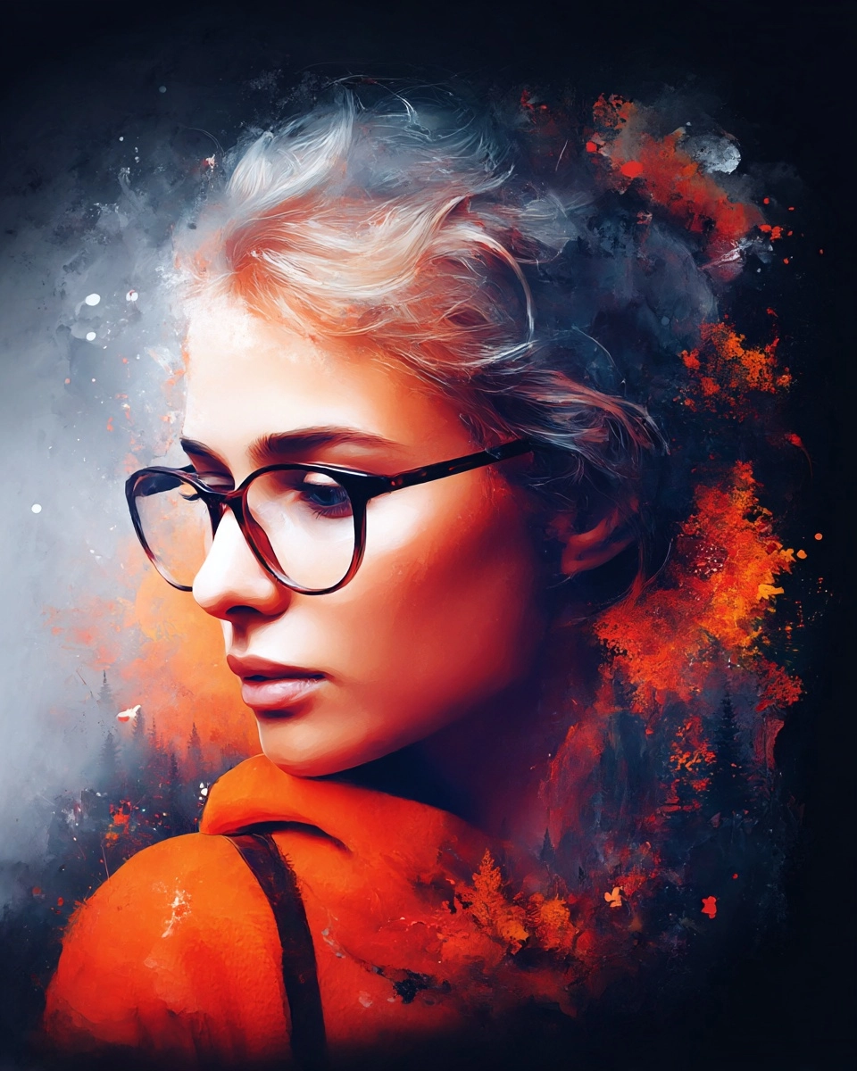 Midjourney SREF 3969 Inferno Wanderer — Digital Illustration Dramatic