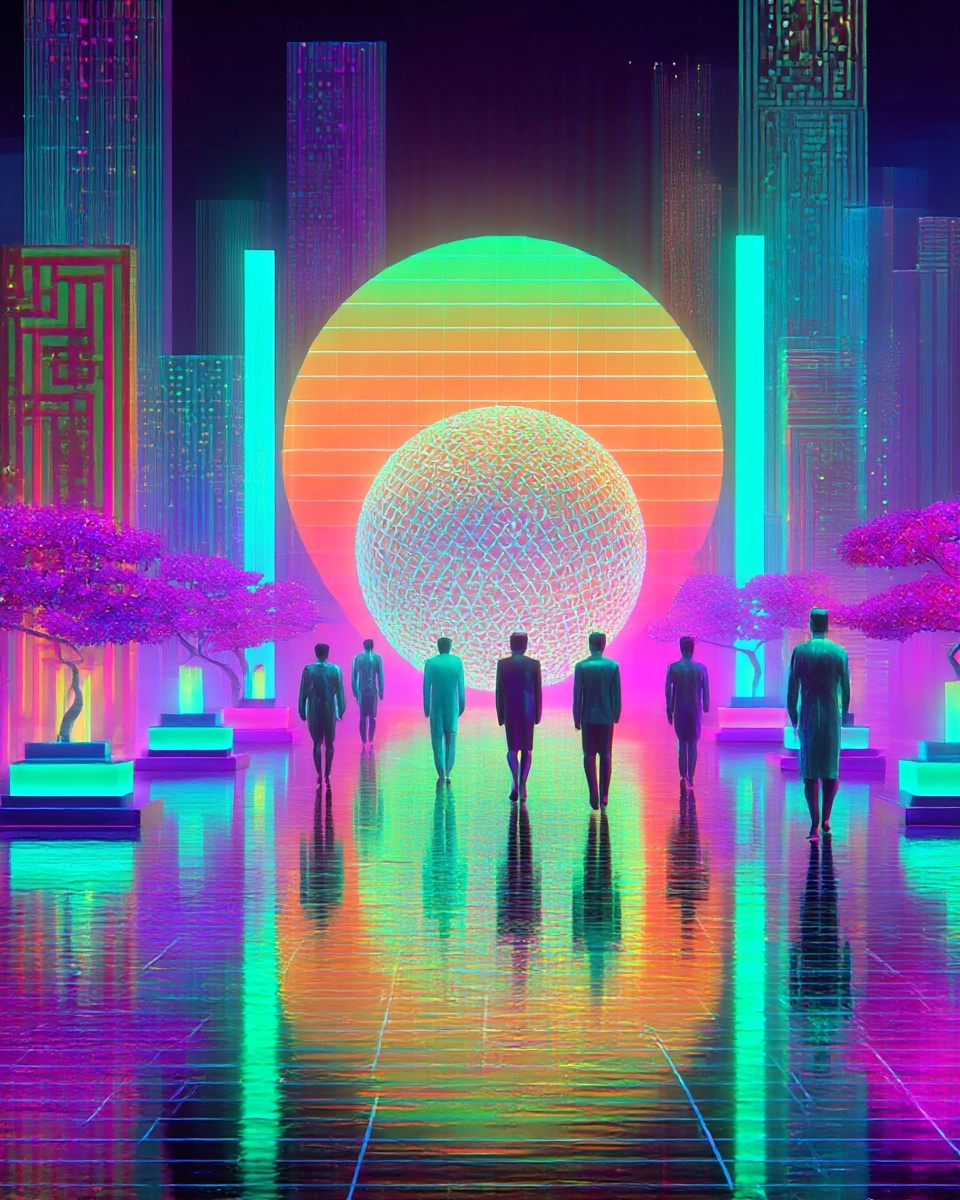 SREF 3986 Neon Sphere Genesis