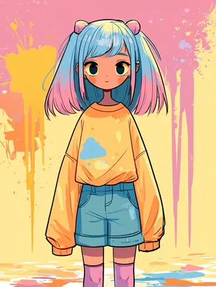 SREF 4008 Pastel Dreams Girl