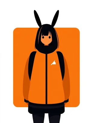 Midjourney SREF 4028 Orange Ears — Anime Whimsical