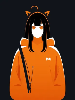 Midjourney SREF 4028 Orange Ears — sample image 3