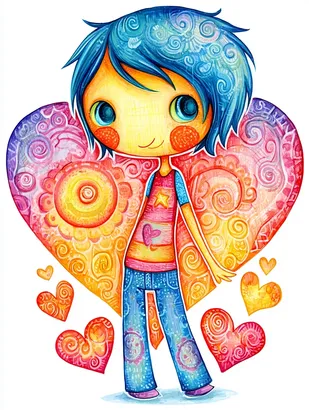 Midjourney SREF 4036 Whimsical Heart Dreamers — sample image 2