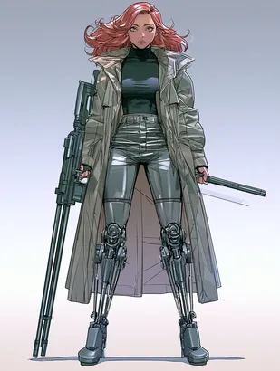 Midjourney SREF 4089 Cybernetic Sentinels — Anime Futuristic