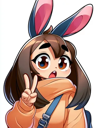 Midjourney SREF 4090 Playful Tech Bunny — sample image 2