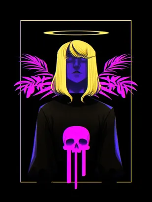 Midjourney SREF 4137 Neon Apotheosis — Cyberpunk Mysterious