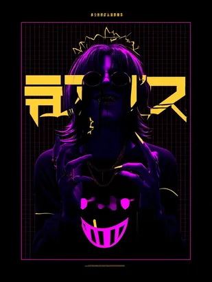 Midjourney SREF 4137 Neon Apotheosis — sample image 3