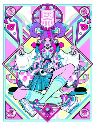 Midjourney SREF 4156 Cyber Divine Priestess — sample image 2