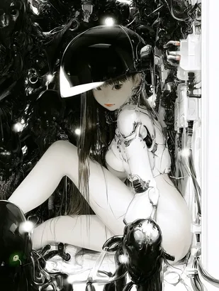 Midjourney SREF 4180 Cyber Solitude — sample image 4