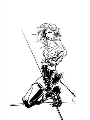 Midjourney SREF 4209 Ink Rebels — sample image 2