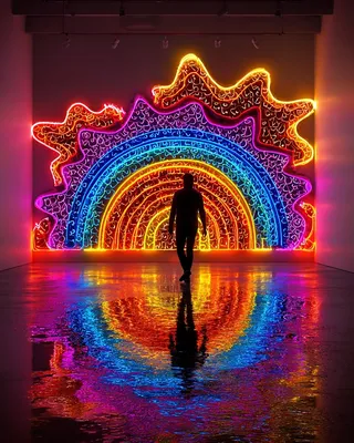 Midjourney SREF 422 Neon Sanctum — sample image 3