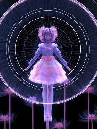 Midjourney SREF 4241 Neon Dreams — sample image 4