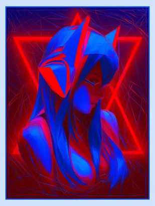 Midjourney SREF 4257 Neon Reverie — sample image 2