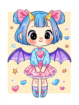 Midjourney SREF 4285 Candy Dreams Girl — sample image 3