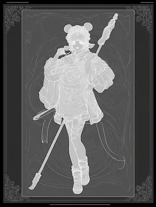 Midjourney SREF 4291 Ornamental Warrior — sample image 2
