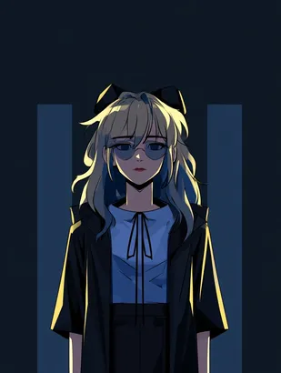 Midjourney SREF 4294 Neon Angel — Anime Mysterious