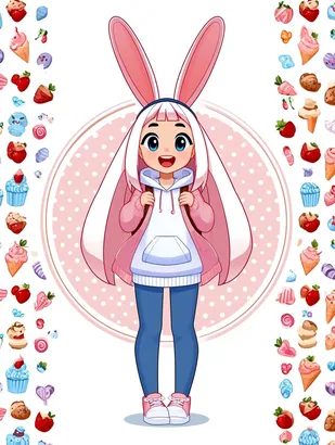 Midjourney SREF 4300 Candy Dream Girl — sample image 4