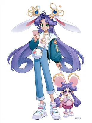 Midjourney SREF 4317 Magical Guardian Sentinel — Anime Whimsical