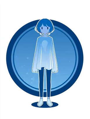 Midjourney SREF 4320 Ethereal Blue Maiden — sample image 2