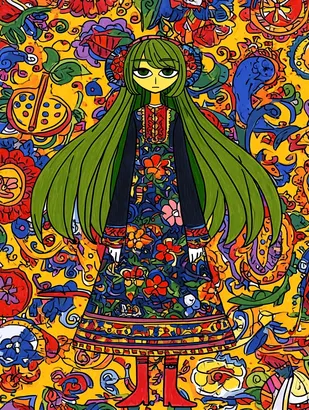 Midjourney SREF 4346 Emerald Melancholy — sample image 2