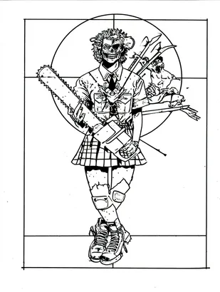 Midjourney SREF 4361 Skeletal Insurgent — sample image 3