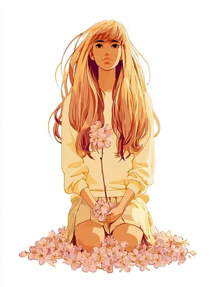 SREF 4366 Golden Bloom Girl