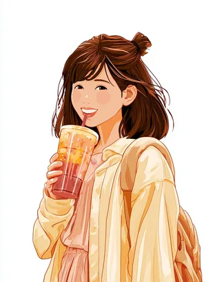 Midjourney SREF 4366 Golden Bloom Girl — sample image 4
