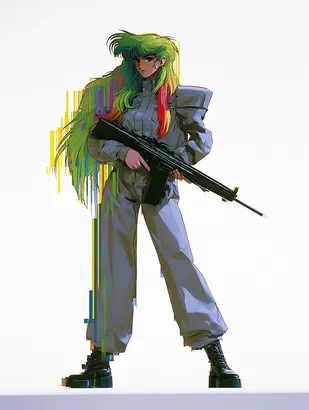 Midjourney SREF 4373 Neon Warrior Spirit — sample image 2