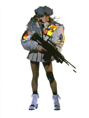 Midjourney SREF 4373 Neon Warrior Spirit — sample image 3