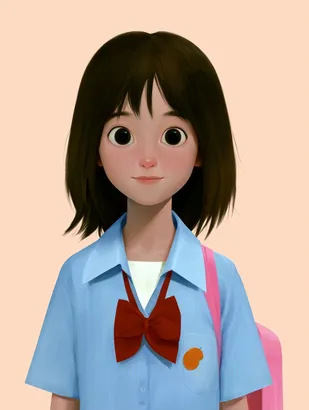 Midjourney SREF 4375 Schoolgirl Reverie — sample image 2