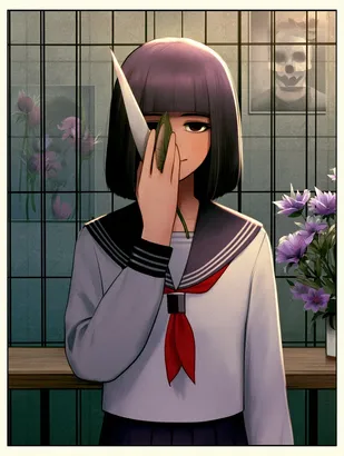 Midjourney SREF 4385 Silent Defiance — Anime Mysterious