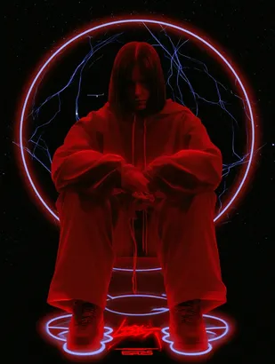 Midjourney SREF 4387 Neon Rebellion — sample image 3
