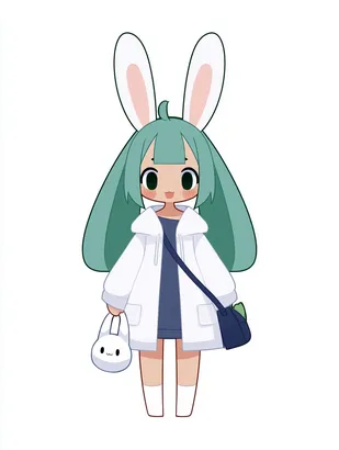 Midjourney SREF 4397 Mint Bunny Girl — sample image 4