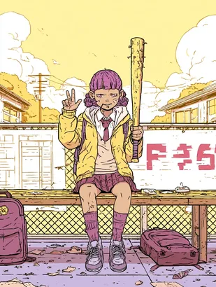 Midjourney SREF 4405 Purple Rebellion — sample image 3