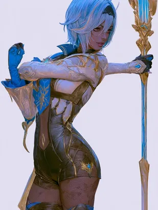 Midjourney SREF 4410 Azure Enchantress — sample image 2
