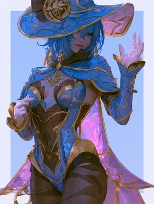 Midjourney SREF 4410 Azure Enchantress — sample image 3