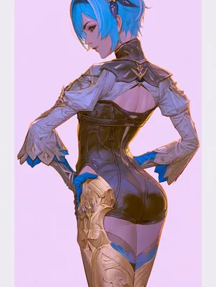 Midjourney SREF 4410 Azure Enchantress — sample image 4