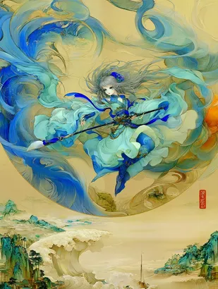 Midjourney SREF 4437 Ethereal Water Spirit — sample image 4
