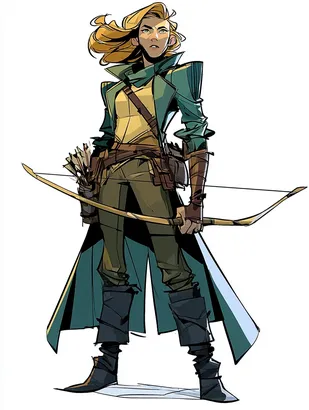 Midjourney SREF 4438 Archer Adventurer — Ink & Manga Dramatic